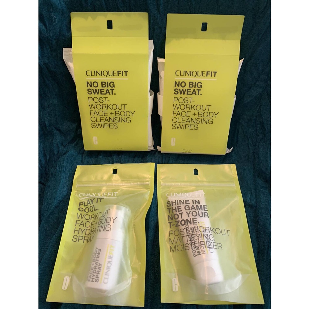 CLINIQUEFIT Mattifying Moisturizer + Hydrating Spray + 2 x Cleansing Swipes